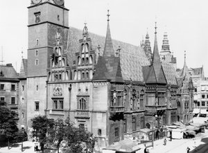 Rathaus, Breslau (heutiges Wroclaw), Polen, ca. 1910