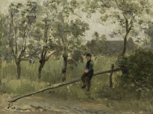 Landjunge auf einer Barriere