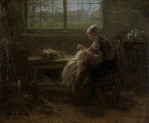 Die Freude der Mutterschaft von Jozef (1824-1911) Israels