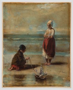 Kinder am Meeresufer von Jozef Israëls