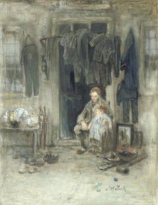 Sohn des alten Volkes von Jozef Israëls (signed by artist)