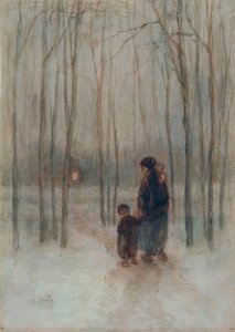 Abendstimmung im Wald von Jozef Israëls