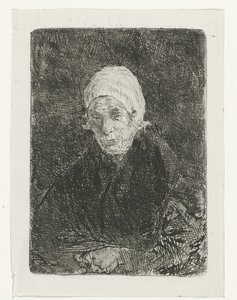 Alte Frau aus Katwijk von Jozef Israëls