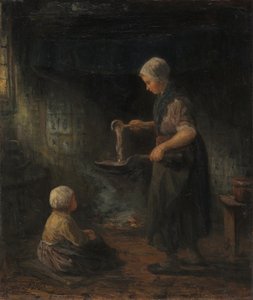 Die Pfannkuchen, ca. 1875 von Jozef Israëls