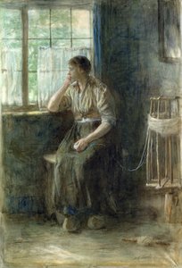 Frau am Fenster