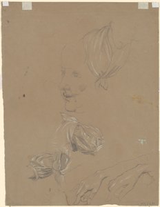 Studien einer Frau und ihres Kleides [verso] von Jr. Enoch Wood Perry