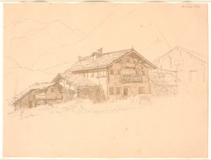 Bauernhaus in Tirol. St. Mari von Jørgen V. Sonne