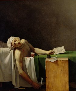 Der Tod von Marat (nach dem Original von Jacques-Louis David) von Jérôme Martin Langlois