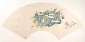 Seidenraupe, datiert 1859
