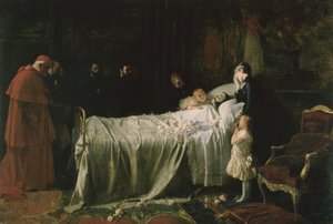 Der Tod von Don Alfonso XII (1857-85) (Der letzte Kuss), 1887 von Juan Antonio Benlliure y Gil
