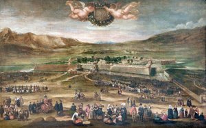 Der Einzug von Philipp IV. in Pamplona, nach 1646 von Juan Bautista Martinez Del Mazo
