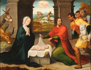 Anbetung der Hirten von Juan Correa de Vivar