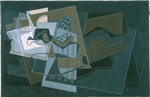Gitarre und Flasche