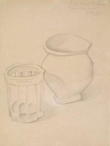 Glas und Vase, ca. 1911 von Juan Gris