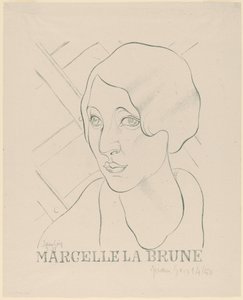 Marcelle die Brünette von Juan Gris