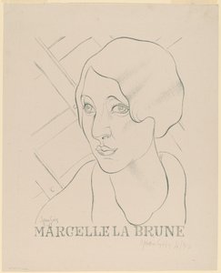 Marcelle die Brünette von Juan Gris