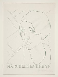 Marcelle die Brünette von Juan Gris