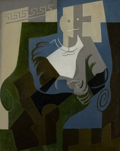Sitzender Harlekin, ca. 1920 von Juan Gris