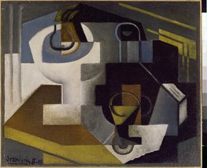 Stillleben mit einer Obstschale von Juan Gris