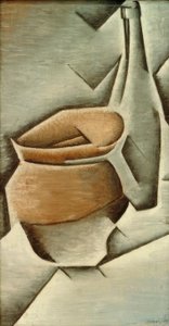 Topf und Flasche von Juan Gris