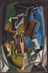 Violine und Zeitung; Violon et journal, 1917