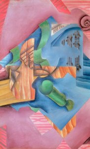 Geige und Glas (Stillleben) von Juan Gris
