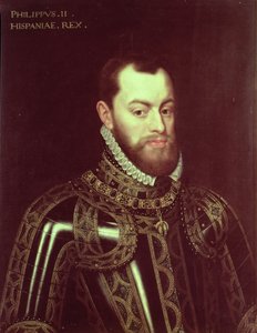 Porträt von König Philipp II. von Spanien (1527-98) von Juan Pantoja de la Cruz