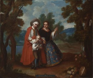 VII. De español y morisca, albino, ca. 1760