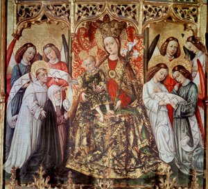 Altarbild der Hl. Ursula: Jungfrau und Kind mit Heiligen und Engeln (1468)