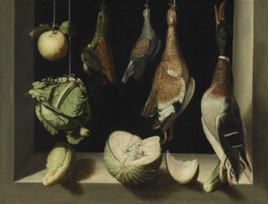 Stillleben mit Wildgeflügel, 1600-03 von Juan Sanchez Cotan
