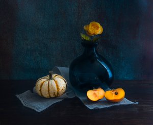 Dunkler Herbst Stillleben