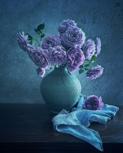 Ruhige Lila Rosen von Judy Tseng