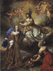 Allegorie der Königin Hedvig Eleonora als Minerva, 1654 von Jürgen Ovens
