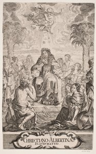 Herzog Christian Albrecht wird von Apollo und den neun Musen geehrt von Jürgen Ovens