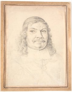 Porträt des holsteinisch-gottorfschen Kanzlers Johan Adolph Kielman von Kielmanseck (1612-1676). Brustbild en face nach rechts von Jürgen Ovens