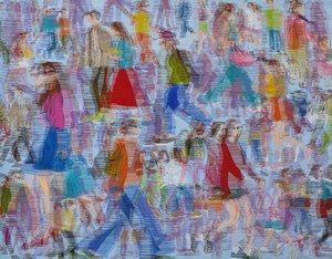 Bunte urbane Bewegung