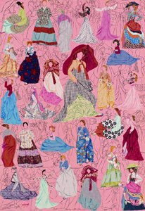 Koreanische Mode-Collage