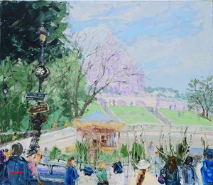 Sacre Coeur Montmartre Karussell von Jukyong Park