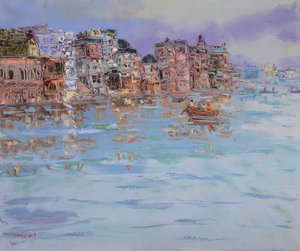 Morgen am Fluss von Varanasi von Jukyong Park