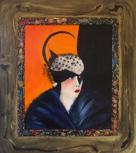 Belle Époque I -Dame mit Federkappe- von JuleSimo