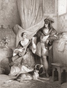 König Karl VII. von Frankreich mit Agnes Sorel