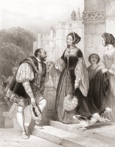 König Heinrich VIII. von England mit Anne Boleyn