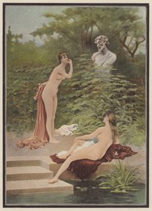 Spott, Frauen beim Baden von Jules (after) Scalbert