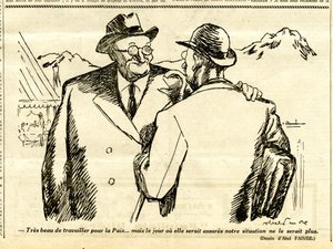 Candide, Satirisch in Schwarz-Weiß von Jules Abel Faivre