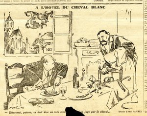 Candide, Satirique en N & B von Jules Abel Faivre