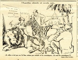 Candide, Satirisch in Schwarz-Weiß von Jules Abel Faivre