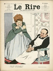 Illustration von Abel Faivre (1867-1945) für das Cover von Le Rire, 03/08/12 - Arbeit, Fettleibigkeit - Hausangestellte