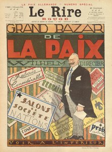 Der große Friedensbasar, Titel von Le Rire, 2. November 1918 von Jules Abel Faivre