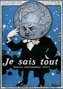 Titelblatt der berühmten enzyklopädischen Zeitschrift „Je sais tout“ Nr. 2, 15. März 1905