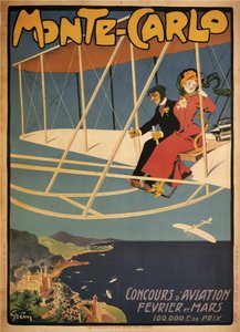 Monte-Carlo-Wettbewerb Luftfahrt von Jules Alexandre Gruen or Grun
